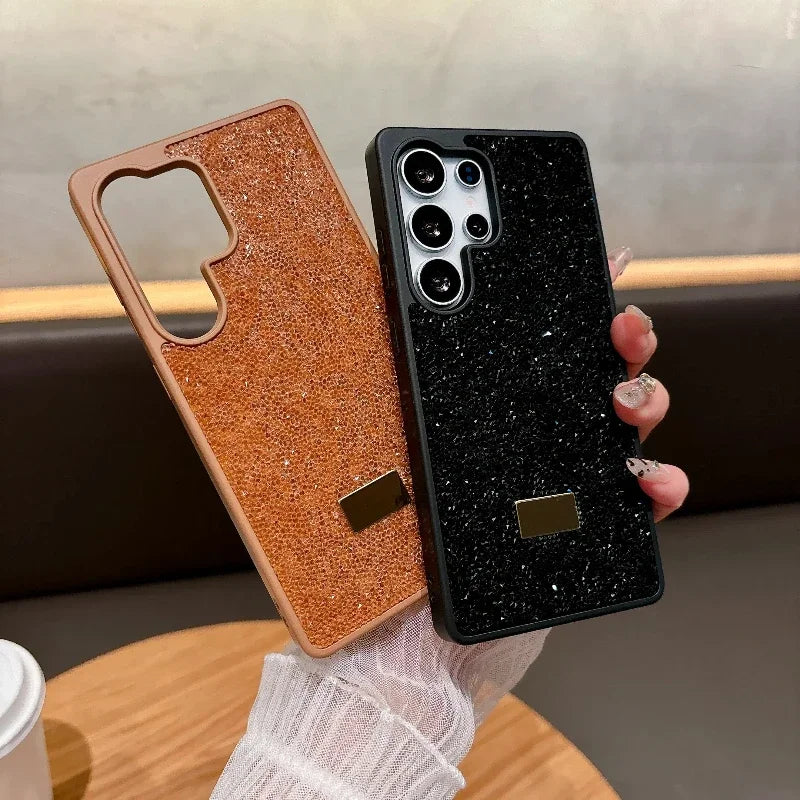 Trend Bling Glitter Diamond Case for Samsung Galaxy S26 S25 S24 S23 Plus Ultra Rhinestone Shockproof Hard Back Protective Cover