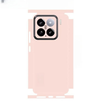 Plain Color Pattern Matte Film Skin Phone Back+Sides Sticker For XIAOMI 15 14 13 Ultra 14 Pro Redmi Note 13 12 Full CoverWrap