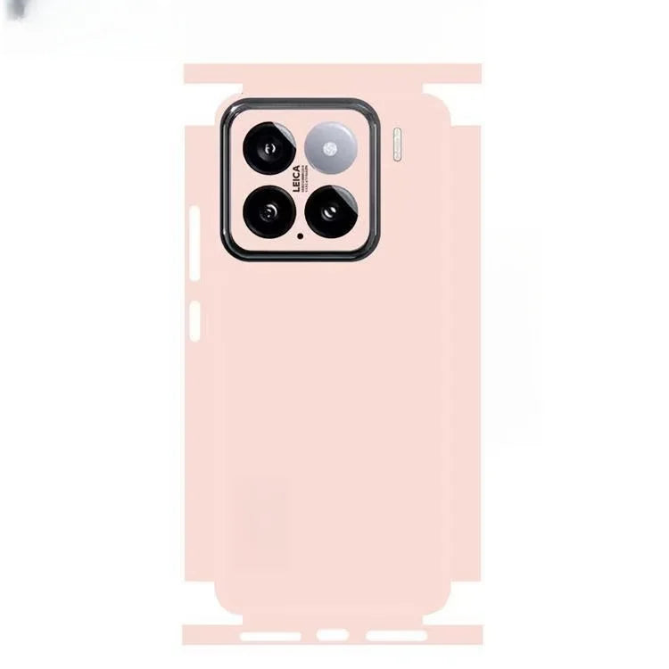 Plain Color Pattern Matte Film Skin Phone Back+Sides Sticker For XIAOMI 15 14 13 Ultra 14 Pro Redmi Note 13 12 Full CoverWrap