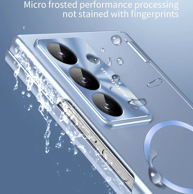 For Samsung Galaxy Z Fold 7 6 8 Magsafe Case With Hinge Protection Magnetic Cover With Touch Pen Stylus S Pen & Screen Protector