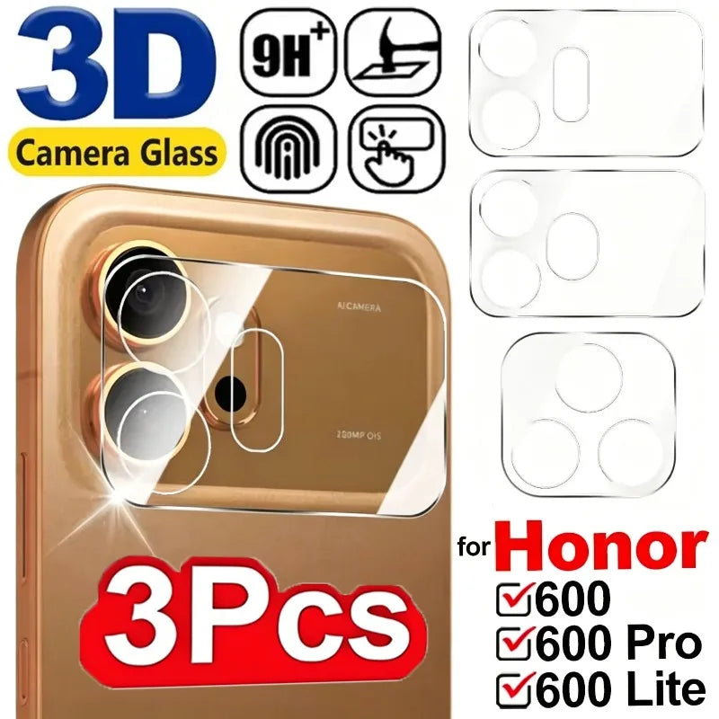 1/2/3Pcs HD Clear Tempered Glass Case Lens Protectors Cover for Honor 600/600 Pro/600 Lite 5G Anti-scratch Rear Camera Film