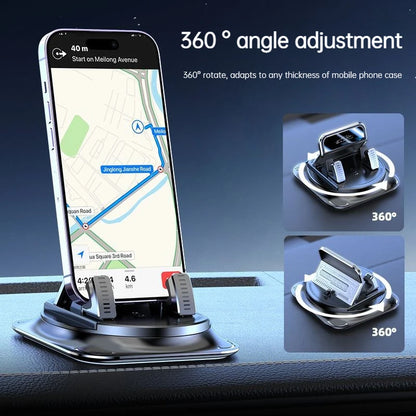 2026 New Car Phone Mount Anti Slip Silicone Dashboard Phone Holder 360-Degree Free Rotation Universal Head-Up Navigation Holder