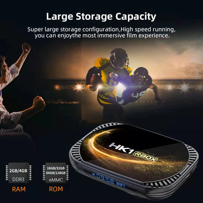 Smart TV Box HK1 RBOX X4S Amlogic S905X4 Android 11 4GB 64G 128GB 5G Dual WIFI 4K 8K BT Media Player Set Top Box 2G 16G TVBOX