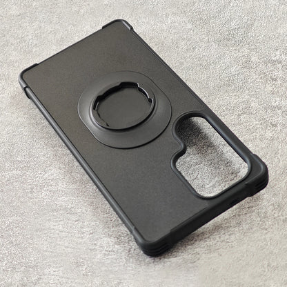 Shockproof Case for Samsung Galaxy S24/S25/S26 U/Plus Ultra fit Quad-style Motorcycle/Bike Holder/Car Mount with Lock-in Design