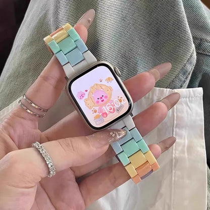 New Laser Transparent Strap for Apple Watch Band 44mm 40 41 45 38 49 46 42mm Correa Bracelet iWatch Series 12 11 10 9 8 7 6 5 4