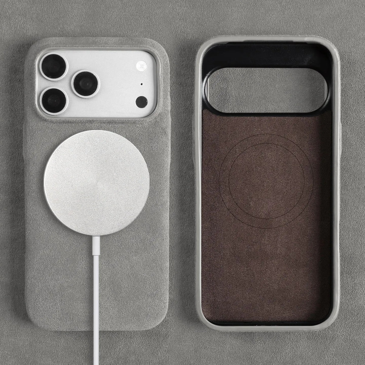 Luxury Magnetic For ALCANTARA Case For iPhone17 Pro Max 16 15 14 13 12 for Magsafe Artificial Leather Supercar Suede Phone Cover