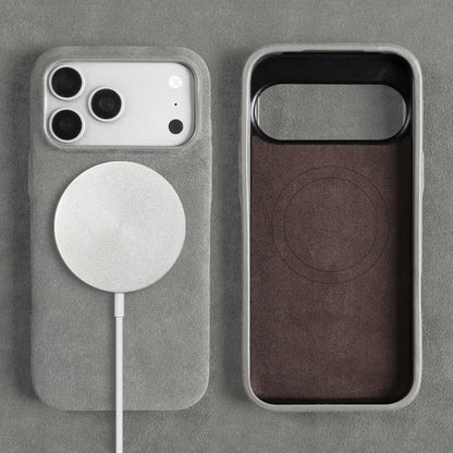 Luxury Magnetic For ALCANTARA Case For iPhone17 Pro Max 16 15 14 13 12 for Magsafe Artificial Leather Supercar Suede Phone Cover
