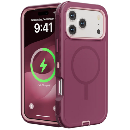 Rugged Armor OTT Defender Box Magnetic Phone Case For iPhone 18 Pro Max 17 Air 16 15 14 13 For Magsafe Shockproof Protect Cover