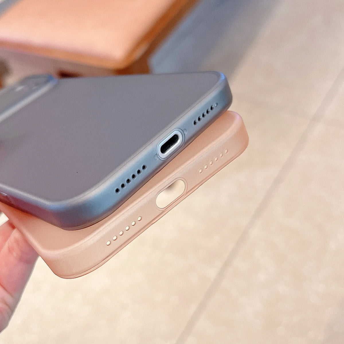 Original Ultra-thin Translucent Matte Case For iPhone 18 17 16 15 14 13 Pro Max Protect Camera Button Shockproof Hard PC Cover