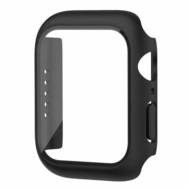 Glass+Cover For Apple Watch case11 10 9 8 7 6 SE 5 Ultra Accessorie Screen Protector iWatch serie 44mm 40mm 49 41 45mm 42mm 46mm