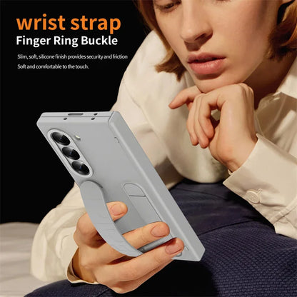 Hinge Protection For Samsung Galaxy Z Fold 7 6 5 4 3 Case With S Pen & Screen Protector & Wristband Invisible Bracket Z Fold 8
