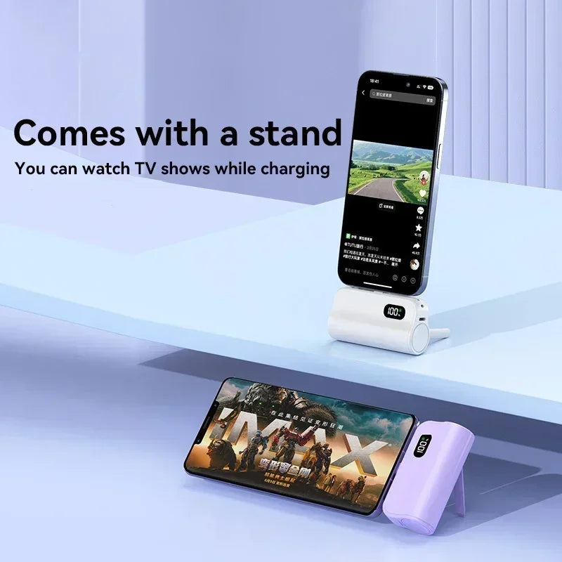 Lenovo Mini Capsule 50000mAh High Capacity Power Bank Portable Wireless Fast Charging External Battery For iPhone Huawei Samsung