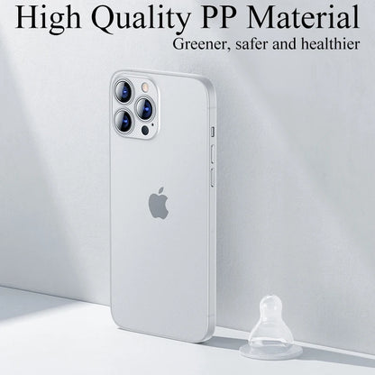 0.3mm Ultra Thin Back Cover Case For iPhone 13 12 Mini 11 Pro SE 2022 2020 Transparent Matte Hard Cover Soft Slim Shell Fundas
