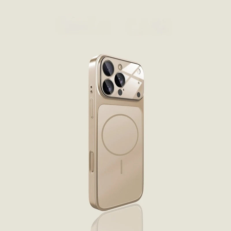 Luxury Acrylic Matte Phone Case For iPhone 11 12 13 14 15 16 17 Pro Max Air Plus Magnetic Bumper Back Cases Cover
