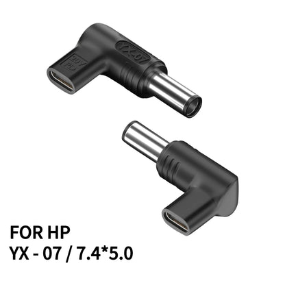 Laptop Power Adapter Connector Dc Plug USB Type C Female to Universal Male Jack Converter for Hp Dell Asus Acer Lenovo Notebook