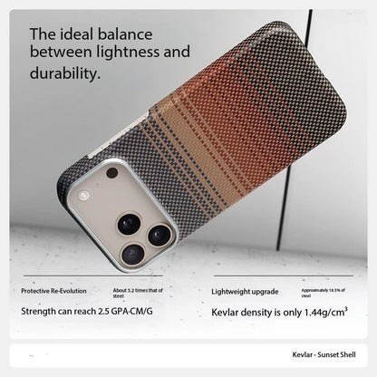 100% Kevlar Aramid Carbon Fiber Case For iPhone 18 17 Pro Max 18Pro With Magsafe Luxury Cover Magnetic Ultra-Thin Back Case