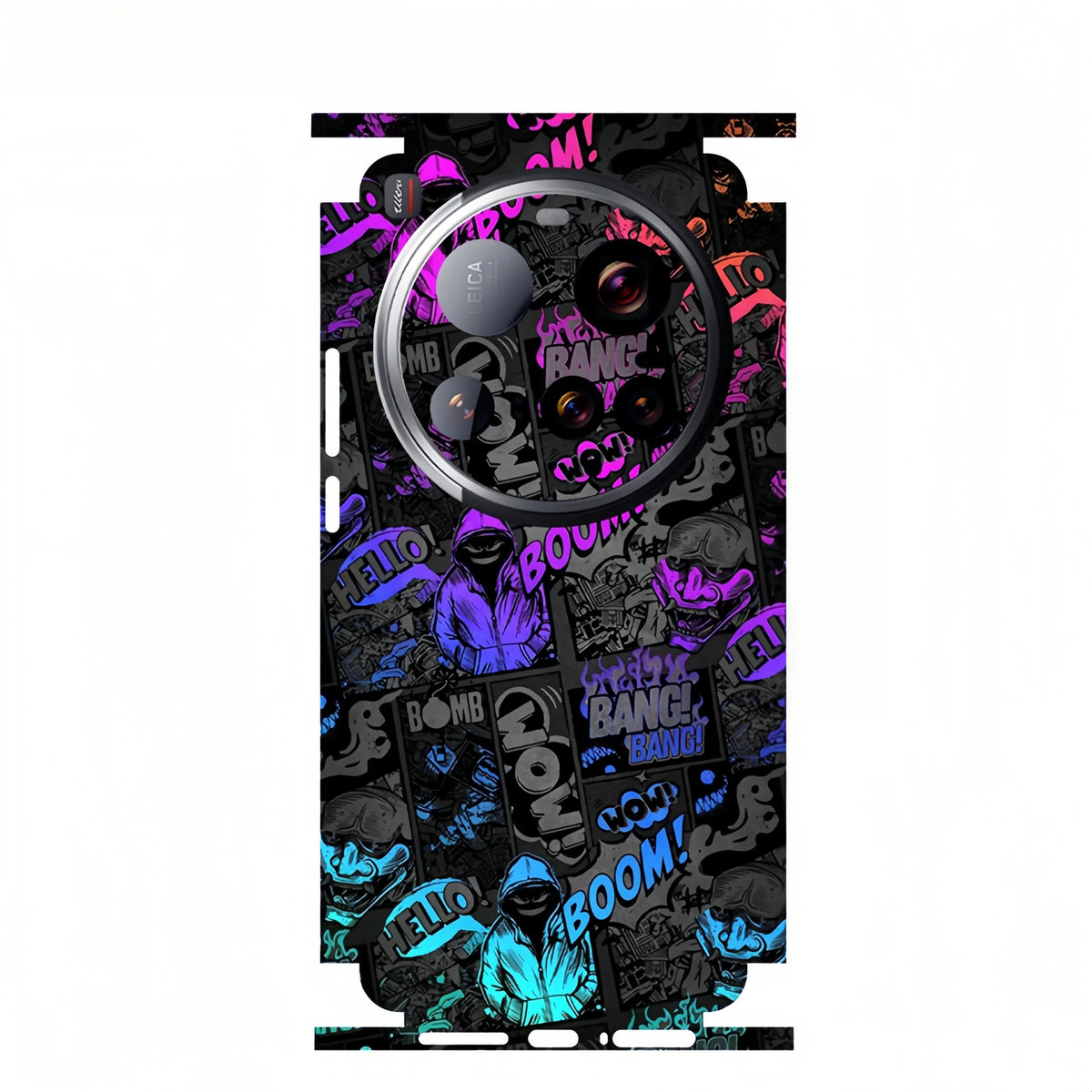 Colorful Pattern Matte Film Skin Phone Back+Sides Sticker For XIAOMI 15 14 13 Ultra 14 Pro Full CoverWrap