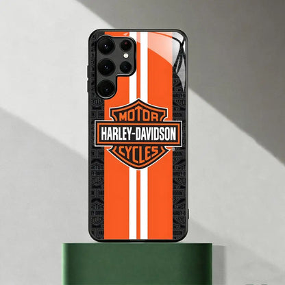 HOT Cool Brand HD-HARLEYES Phone Case For Samsung S26 S25 S24 S23 S22 S21 S20 Plus Ultra Note20 Glass Magnetic Case