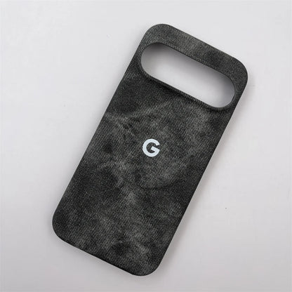 Fashion Denim Magnetic Wireless Charge Case For Google Pixel 10 9 Pro XL 7 8 9 10 Pro 7A 8A Simple Shockproof Protective Cover