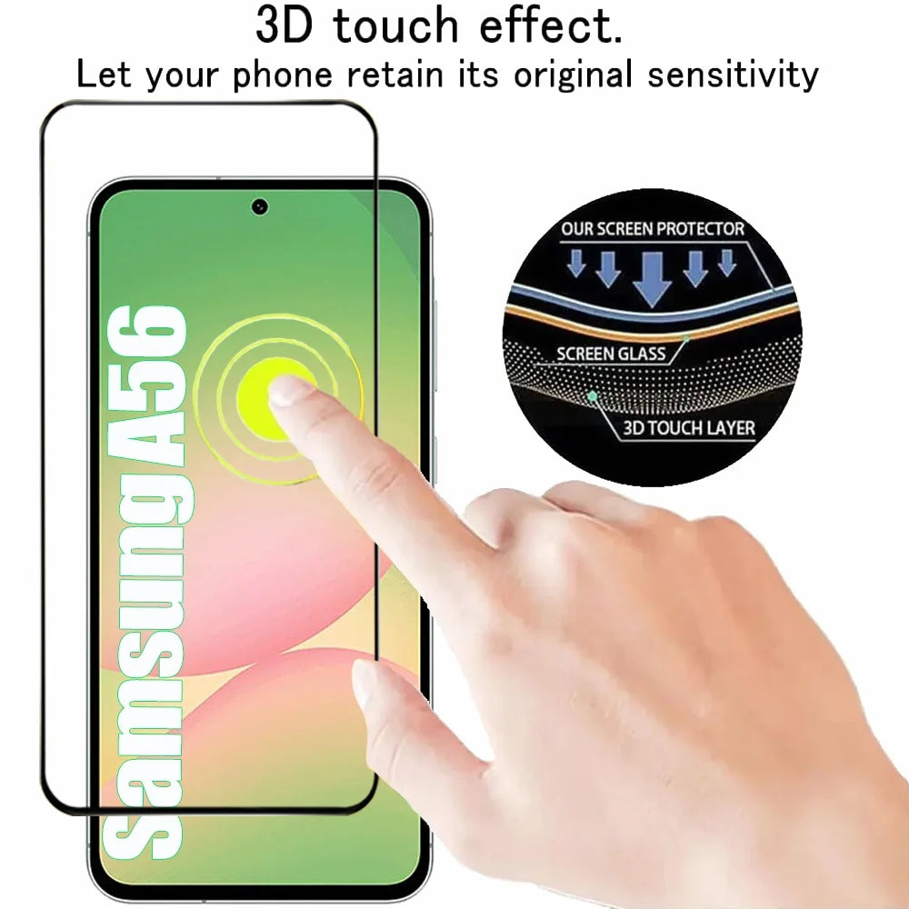 Screen Protector For Samsung Galaxy A17 A16 A26 A36 A56 A55 A54 Tempered Glass For Samsung A07 A15 A35 A55 Protective Film