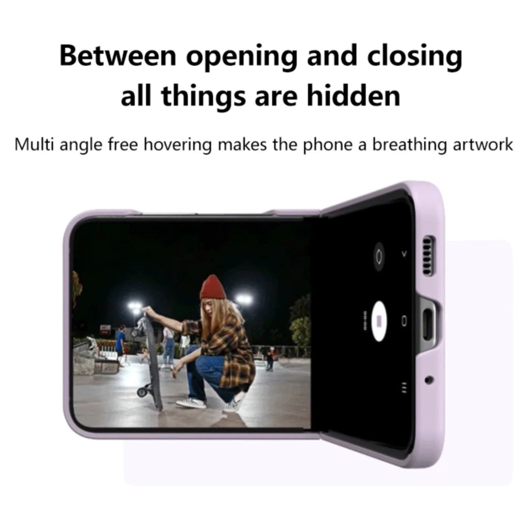 Luxury Large Window Gradient Color Silicone Ring Protect Phone Case For Samsung Galaxy Z Flip 8 7 6 5 Z Flip7 FE Skin Feel Cover