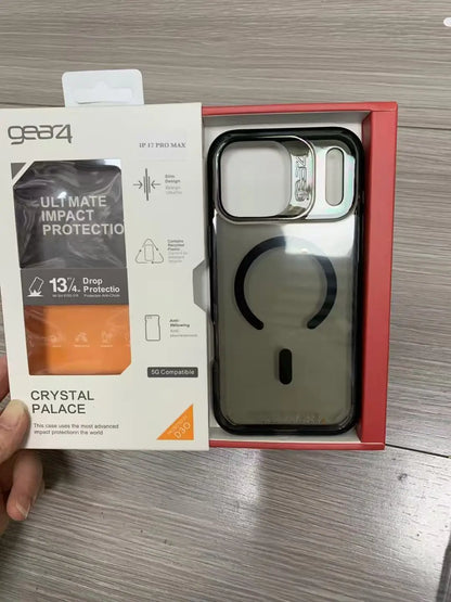 Gear4 Clear Armor Shockproof for Magsafe Case for IPhone 17 Pro Max Air 16 15 14 13 Pro Wireless Charging Ott-Box Phone Cover