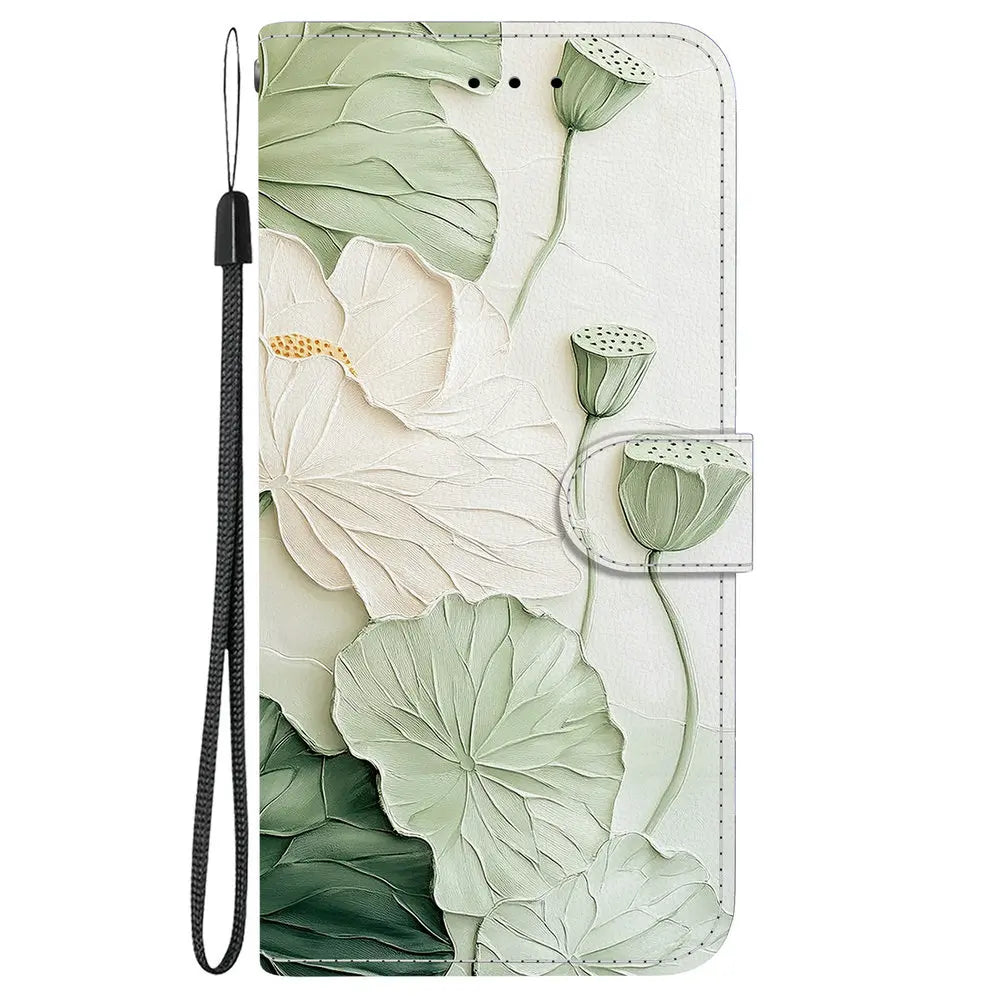 Note 10 20 Ultra S20 S10 Lite Flip Case Floral Leather Wallet Funda for Samsung Galaxy S20 FE Case Samsung S10e S9 Plus S 9 8 +