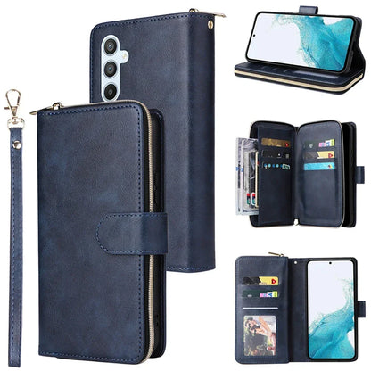 For Samsung S25 S24 S23 S22 S21 S20 FE 5G Zipper Wallet Leather Case For Samsung Galaxy S26 Ultra Note 20 10 Lite S9 Plus Etui