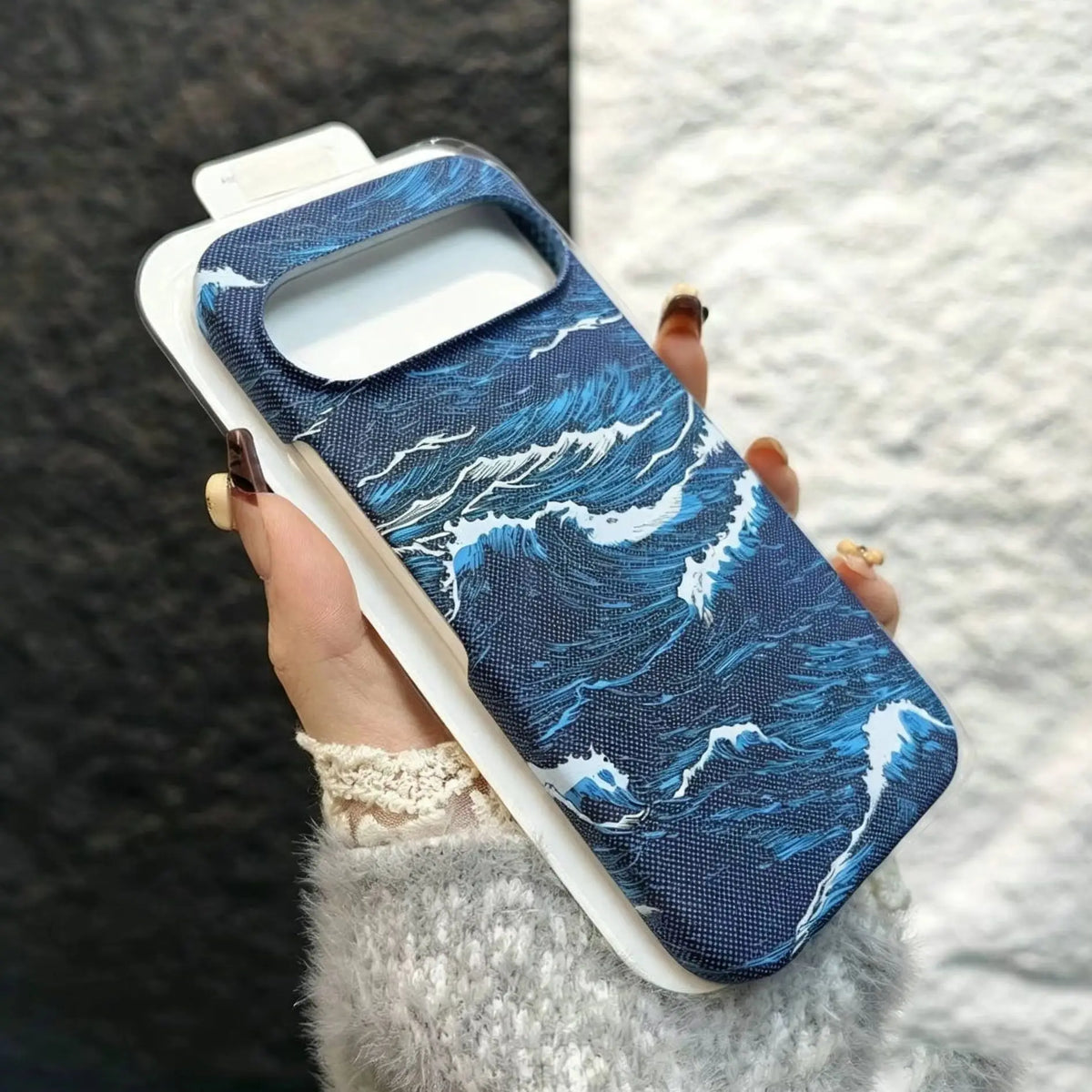 Frameless Kevlar Ocean Wave Texture Magnetic Case For Google Pixel 11 10 9 8 7 Pro XL 10 A For Magsafe Charge Plastic Hard Cover