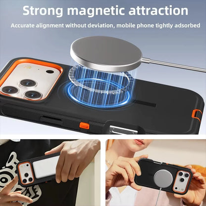 Rugged Armor OTT Defender Box Magnetic Phone Case For iPhone 18 Pro Max 17 Air 16 15 14 13 For Magsafe Shockproof Protect Cover