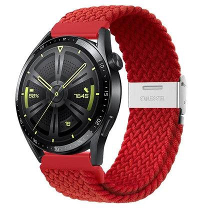 20 22mm Strap for Samsung Galaxy Watch 7 6 5 4 Band 40/44mm 5Pro Active 2 Gear S3 Braided Elastic Bracelet for Huawei GT2/3 4Pro