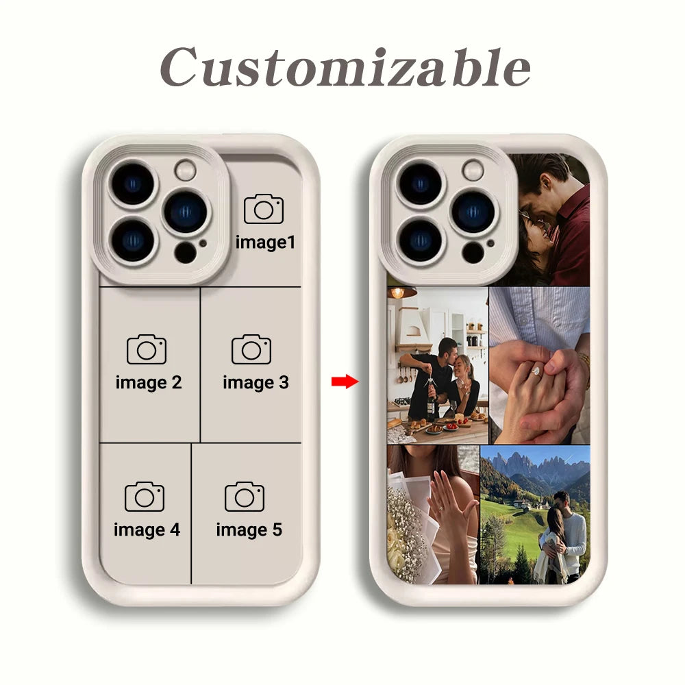 Personalized Photo Shockproof Soft TPU Phone Case For iPhone 17 Pro 16 15 14 13 12 11 Pro Max SE 2022 Plus16e X XR 7 8 17 Cover