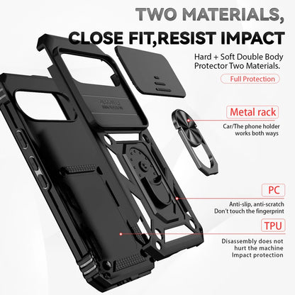Sliding Window phone Case For Google Pixel 10 Pro XL 9Pro 9A 9 8Pro 8A 8 7Pro 7A  Cover Slide Camera Protective Hard shell