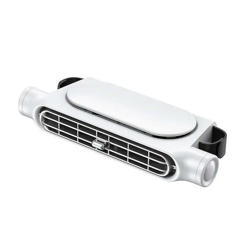 Portable Car Seat Fan with USB Power Adjustable 3-Speed Turbine Headrest and Backrest Cooling Fan Leafless Design Amagi