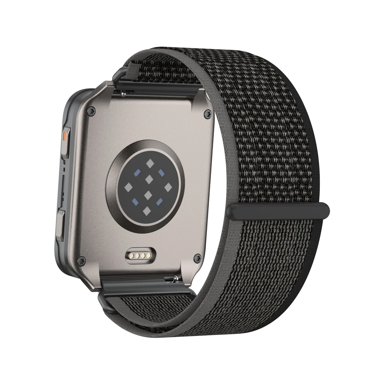 For Garmin Venu X1 Watch Strap Nylon Two-Section Wristband Smart Breathable Metal Mid-Ring Loop Replacement Watch Strap