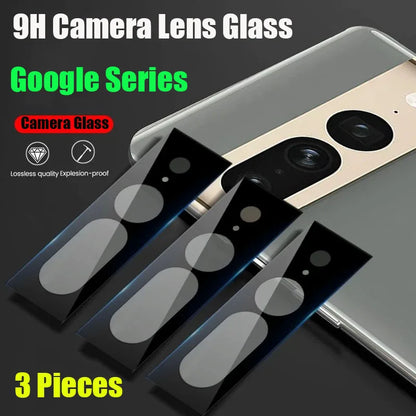 3PCS Camera Lens Protector for Google Pixel 8 Pro 7 6 Pro DYM Case Friendly Camera Lens Cover Tempered Glass Google Pixel 7a 8a