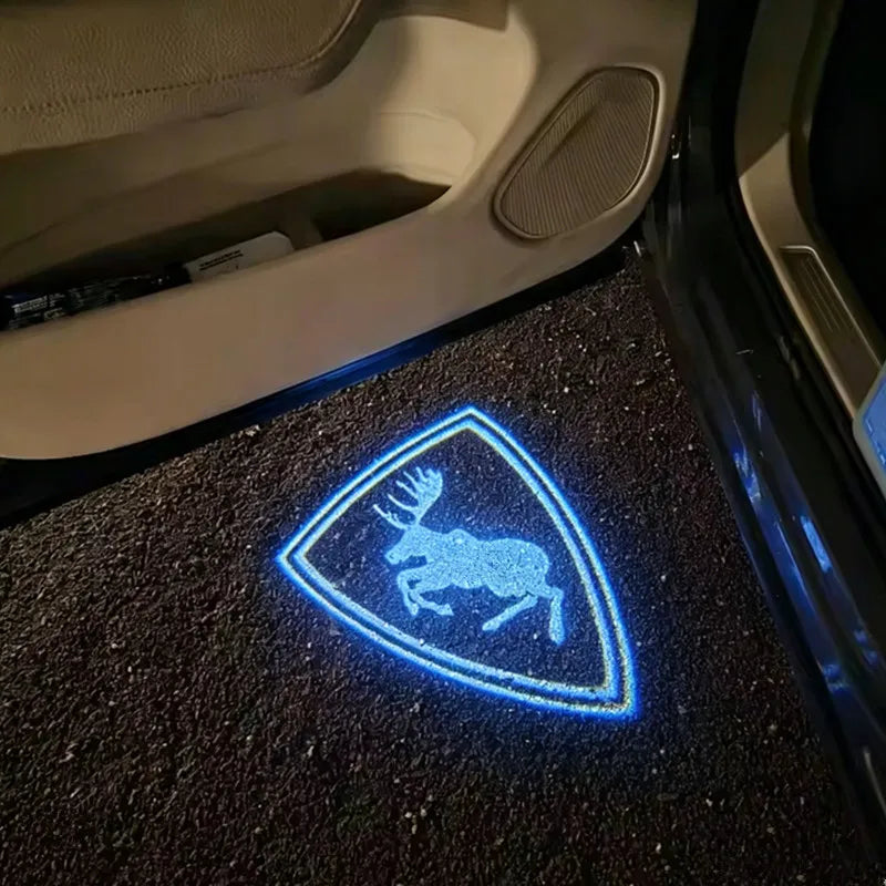 Car Led Door Welcome Light Projector Ghost Shadow Lamps For Volvo Polestar 1 2 V60 S90 S60 XC40 XC60 XC90 S80 V40 2020 2023