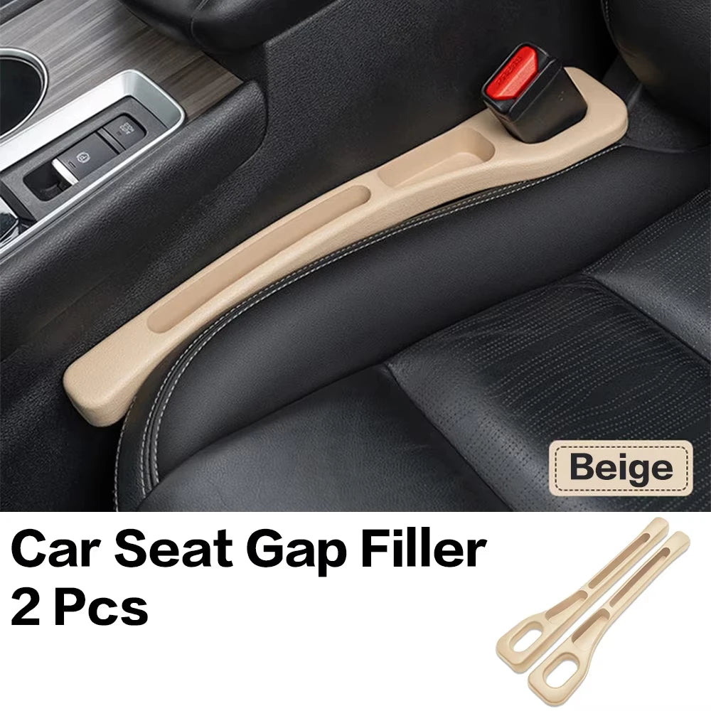 2PCS Car Seat Gap Filler Between Seats Console Organizer Seat Crevice Storage Box Bag Decoration Interior Auto Accessories