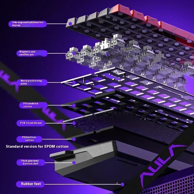 Aula Win60 Win68 He Magnetic Switch Keyboards 8k Rgb Hot-Swap Wired Mechanical  Gaming Keyboard Customize Esports PC Gifts
