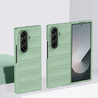 Candy Color Fingerprint Pattern Hard PC Back Cover Protective Phone Case for Samsung Galaxy Z Fold 8 Ultra Z Fold 7 Z Fold 6 Z Fold 5