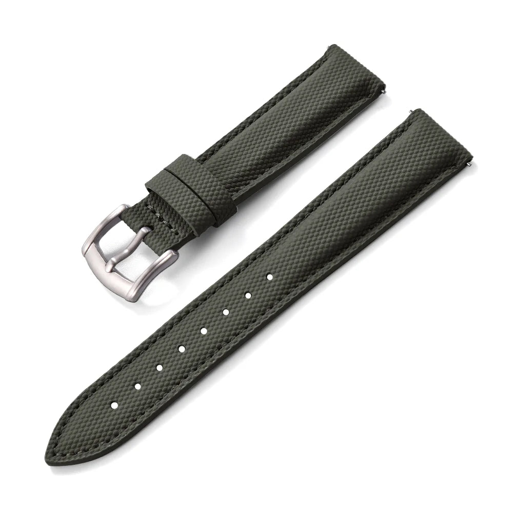 NATOBELT Sailcloth Watch Strap 18mm 19mm 20mm 22mm PVC Watch Strap Nylon Watchband Quick Release Sport Wristband Accessories