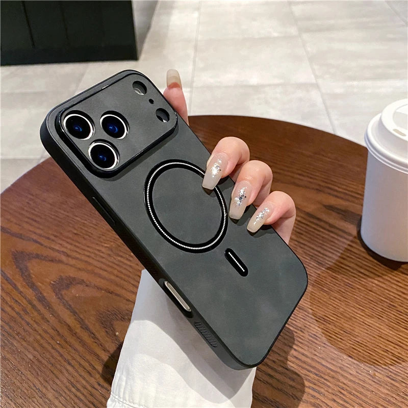 Sheepskin Matte Magnetic Frosted Case For Magsafe Google Pixel 10 9 Pro XL 9A 8A 8 Pro Wireless Charging Shockproof Cover