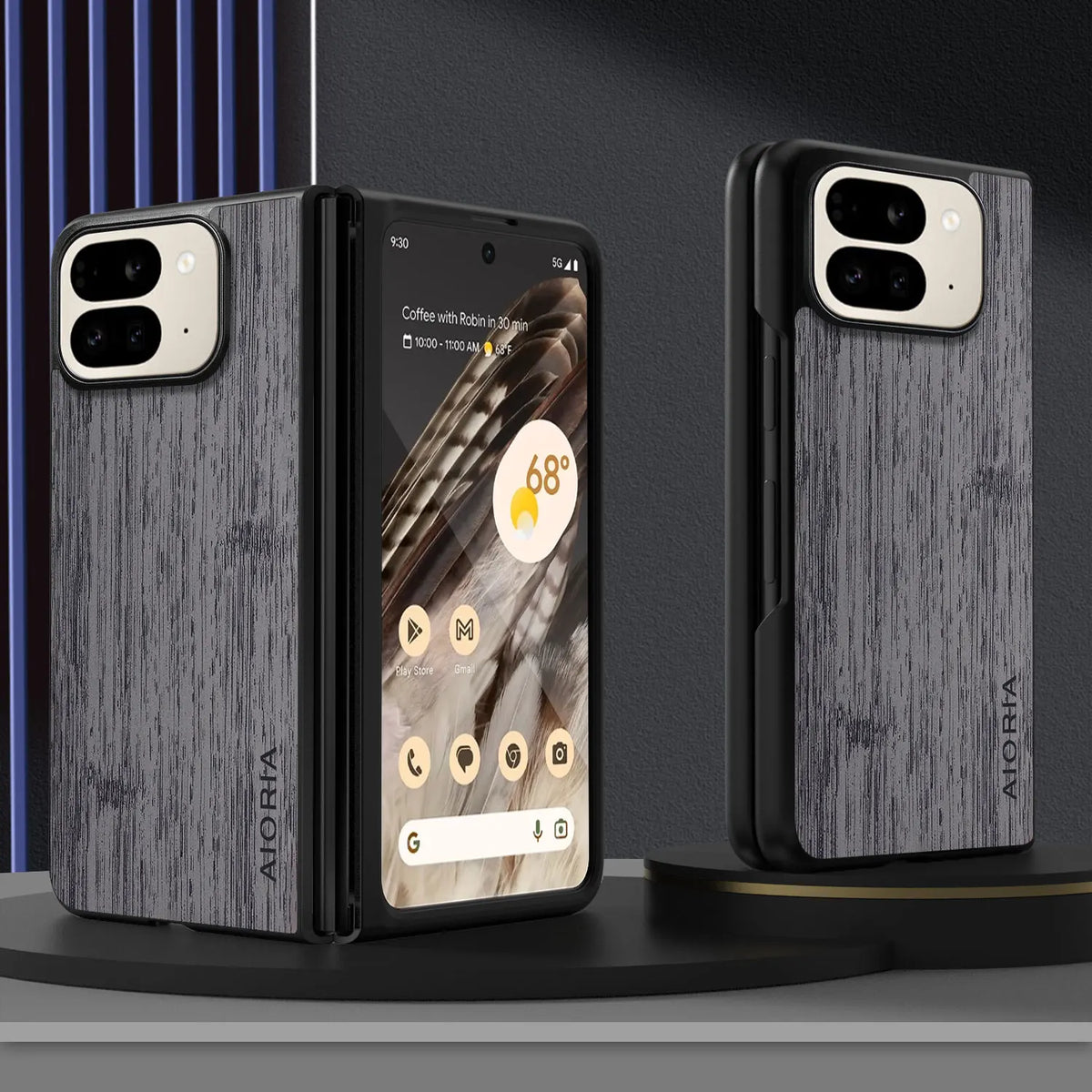 Case for Google Pixel 10 9 Pro Fold Funda Bamboo Wood Pattern Leather Phone Cover Luxury Coque for Pixel 10 Pro Fold Case Capa