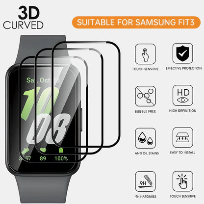 20D Screen Protector for Samsung Galaxy Fit3 Anti-scratch Film for Galaxy Fit 3 Full Coverage Ultra-HD Protective Film(Not Glass