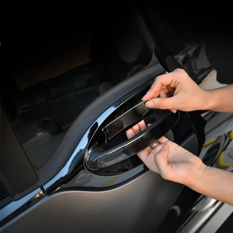 Car Door Handle Door Bowl Protection Guards Trim Stickers for Smart Fortwo 453 2018-2020 Anti Collision Scratches Protector