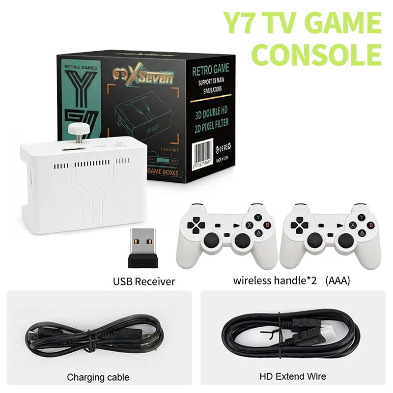2026 New Coopreme Y7 X7 128G  Linux System 4K Video Game Console TV Box Wireless Controller Retro Game 10000+ Support PSP