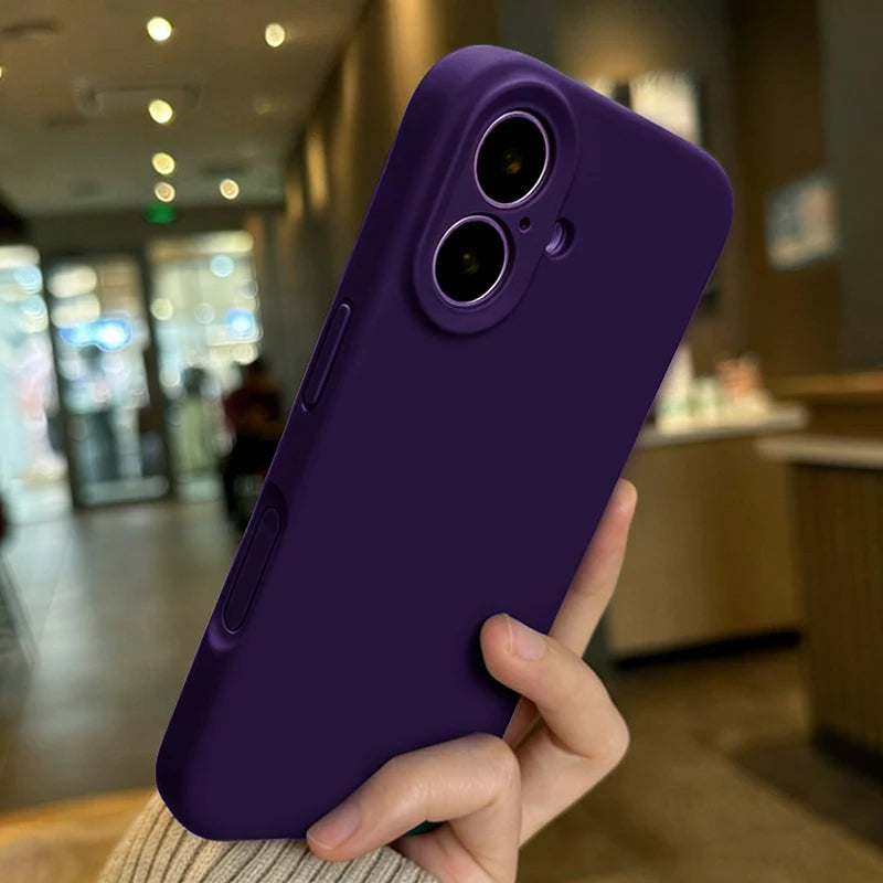 Luxury Original Lens Protection Soft Case for iPhone 17 16 15 14 13 12 11 Pro Max 15 14 Plus 16 17e Shockproof Cover Accessories