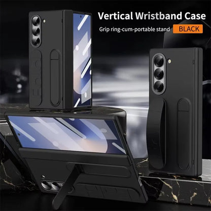 Wristband Holder Hinge Case For Samsung Galaxy Z Fold 8Ultra 8 7 6 5 4 3 5G With Pen Slot S Pen Screen Protector Film Protect