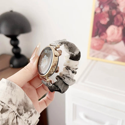 18mm Watch Band Dressy Printed Fabric Strap Bracelet for Women Huawei GT5/ Amazfit GTS2/ Garmin Venu 2S 3S Smartwatch 20mm 22mm