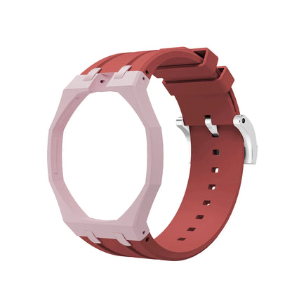 Bioceramics Watch Case+Silicone Band Modification Kit Strap Case Changer To Wristwatch Accessories For Royal Pop